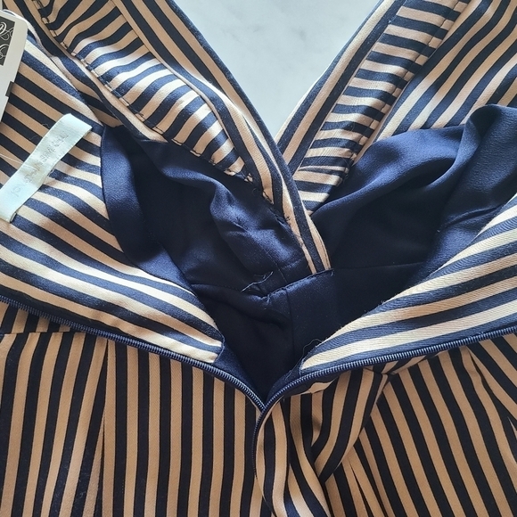 Jonathan Simkhai Wrap-Effect Jumpsuit, Size 6, Blue | Khaki, NWT - Picture 13 of 16